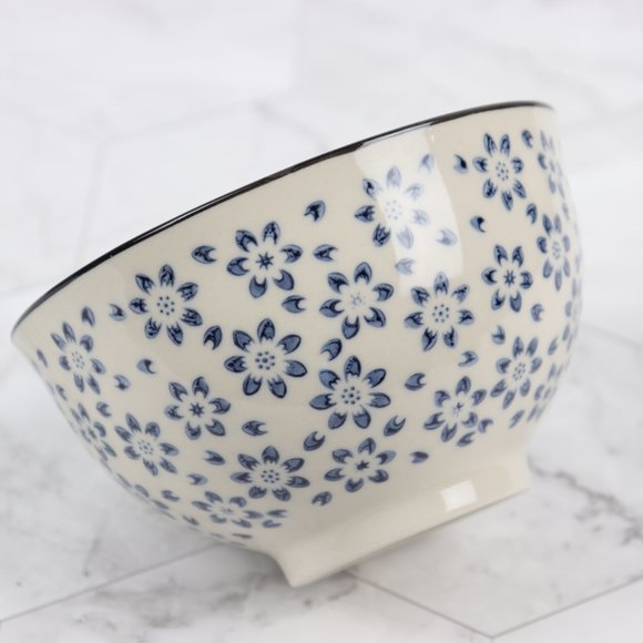 Four Set Stackable Ceramic Bowl Set Dessert 10 oz. - Picture 4 of 5